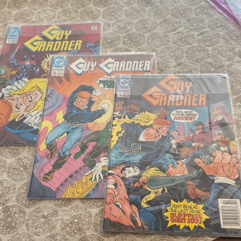 Guy Gardner Comic Book Set - 5,6 & 7